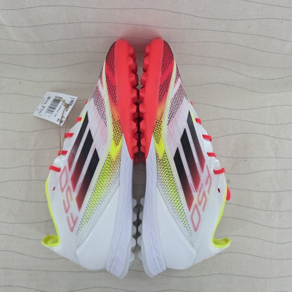 Adidas Mens F50 Pro TF Soccer Turf Cleats White/Multicolor IE1220 Size 6.5 NEW main image 5